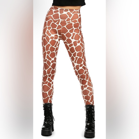 Tipsy Elves Animal Print Womens New High Waisted Leggings - Picture 3 of 3